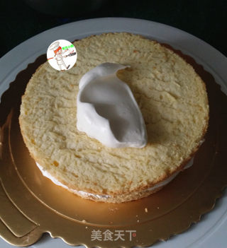 奶油水果蛋糕步骤9