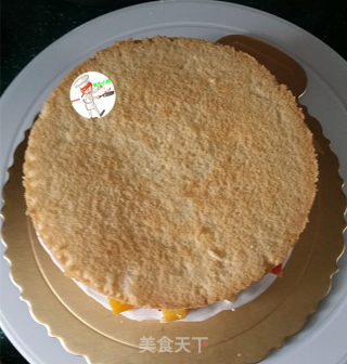 奶油水果蛋糕步骤12