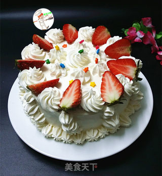 奶油水果蛋糕步骤15
