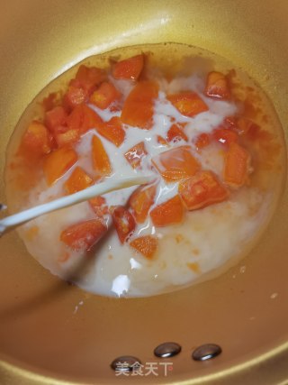 木瓜煮牛奶步骤4
