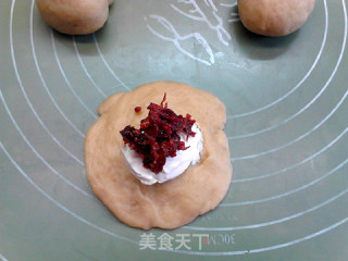 玫瑰奶酪夹心莜面华夫饼步骤7