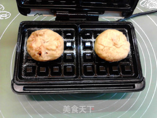 玫瑰奶酪夹心莜面华夫饼步骤11