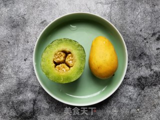 芒果甜瓜麦片酸奶杯步骤1