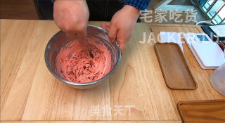 超简单双色手指麻薯，拌一拌，烤一烤，软糯甜蜜，还不快来试试。步骤12