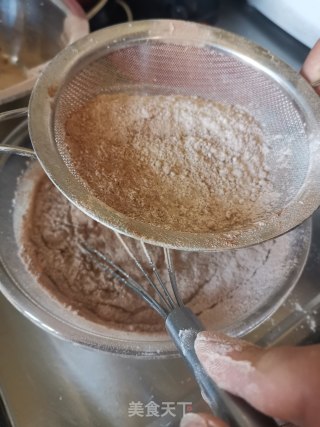 可可巧克力豆华夫饼步骤2