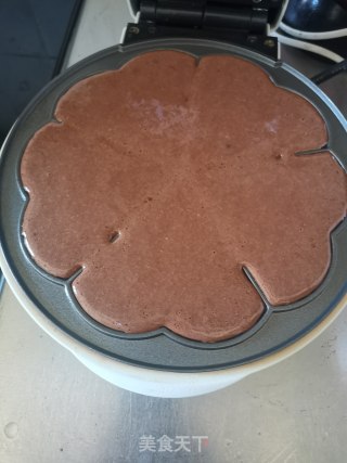 可可巧克力豆华夫饼步骤10