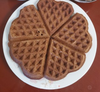 可可巧克力豆华夫饼步骤15