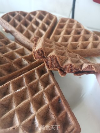 可可巧克力豆华夫饼步骤14