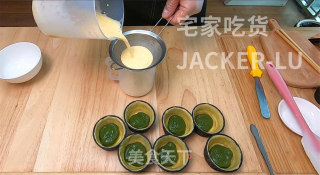 德式麻薯布丁挞，糯叽叽抹茶麻薯内陷、软嫩布丁、香浓酥脆挞皮。步骤19