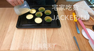 德式麻薯布丁挞，糯叽叽抹茶麻薯内陷、软嫩布丁、香浓酥脆挞皮。步骤20