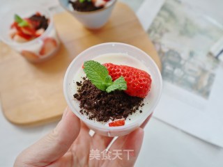 草莓牛奶布丁❗️饭后自制小甜品步骤7