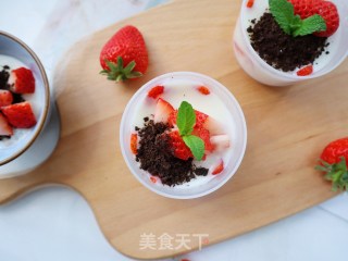 草莓牛奶布丁❗️饭后自制小甜品步骤8