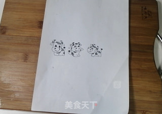 纯手绘小牛白玉卷步骤8
