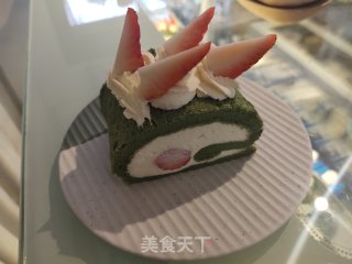 抹茶草莓卷步骤14