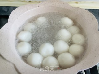糯叽叽的黑芝麻白玉丸子步骤8