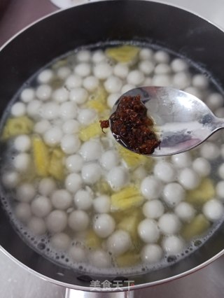 菠萝酒酿小圆子步骤5