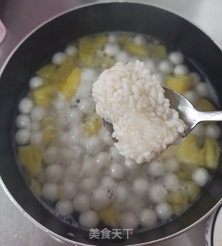 菠萝酒酿小圆子步骤4