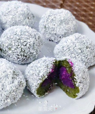 艾草糯米糍步骤12