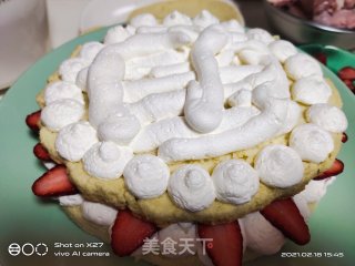 草莓裸蛋糕步骤6