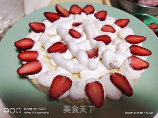 草莓裸蛋糕步骤4