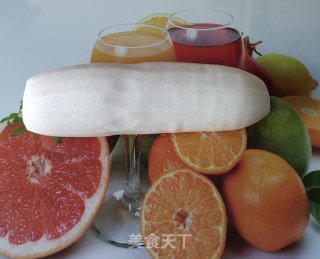 红火龙果玫瑰卷步骤1