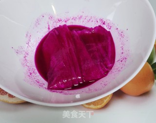 红火龙果玫瑰卷步骤10