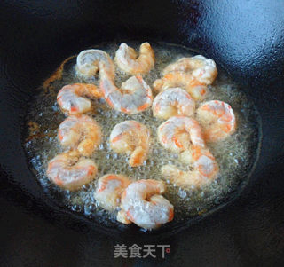 香蕉芥末虾步骤3