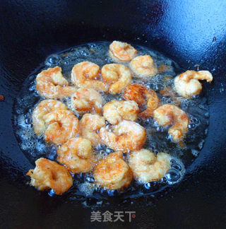 香蕉芥末虾步骤4
