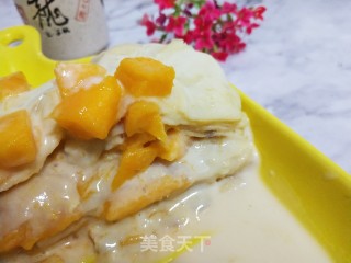豆奶芒果千层步骤9