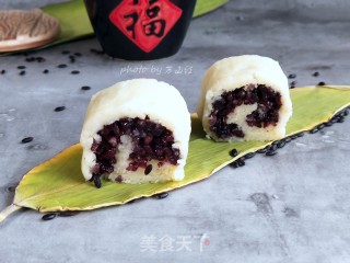 山药黑米卷步骤12