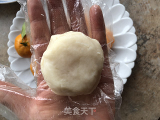 山药桔子大福步骤8