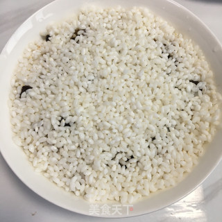 红糖莲子糯米饭步骤6