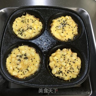 奶香玉米烙步骤7