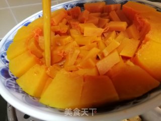 新年菜谱（五）年夜饭必吃的甜品&红枣百合蒸南瓜步骤4