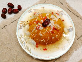 新年菜谱（五）年夜饭必吃的甜品&红枣百合蒸南瓜步骤7