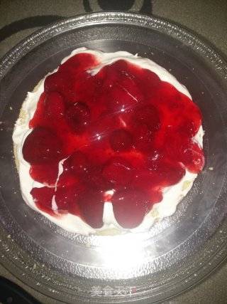 草莓红心蛋糕步骤19