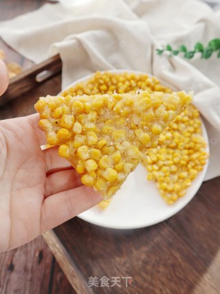 黄金玉米烙❗️香甜玉米烙❤️饭店大菜在家轻松搞定步骤8