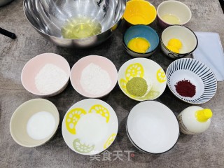 高颜值圣诞双色蛋糕卷步骤1