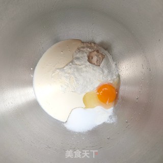 发酵版原味豆沙华夫饼步骤1