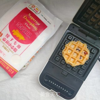 发酵版原味豆沙华夫饼步骤12