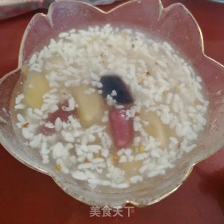 桂花酒酿芋圆羹步骤7