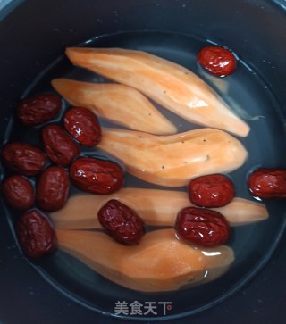 冰糖红枣炖蜜薯步骤3