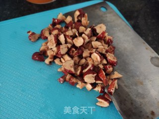 黑芝麻红枣核桃糕步骤2