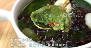 双色抹茶善哉，甜蜜回甘的让人回味，冬天来一碗，非常的小确幸。步骤14