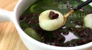 双色抹茶善哉，甜蜜回甘的让人回味，冬天来一碗，非常的小确幸。步骤15