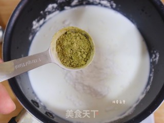 简单版抹茶牛奶小方（无淡奶油）步骤2