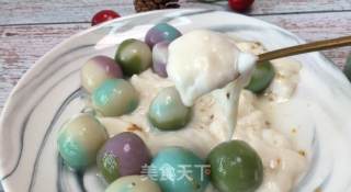 彩色汤圆水麻薯，平凡而又甜蜜的小甜点，和家人一起品尝吧。步骤20