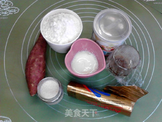 双重红薯华夫饼步骤1