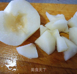 蜂蜜雪莲果拌梨步骤3