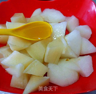 蜂蜜雪莲果拌梨步骤5